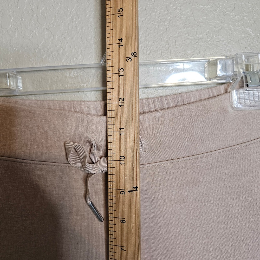 Spanx AirEssentials Wide Leg Pants Lunar Tan Beige Size Medium Tall - Picture 9 of 11